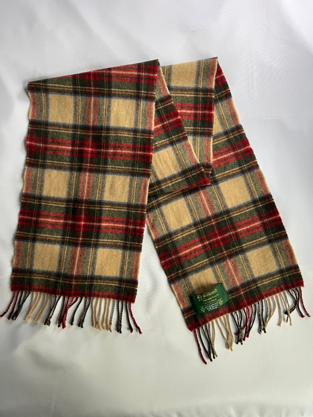 L.L. Bean 100% Lambswool Scarf  10 1/2” x  64”